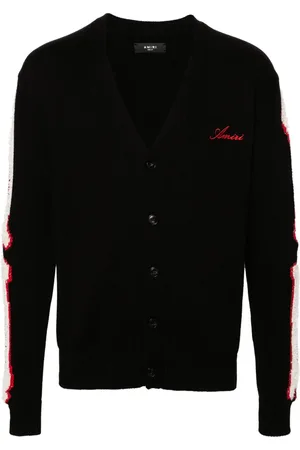 AMIRI Bones intarsia-knit cardigan