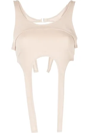 HELIOT EMIL Cropped multi-panelled vest top