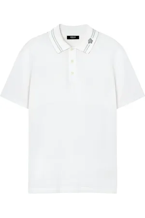 VERSACE Medusa-embroidered polo shirt