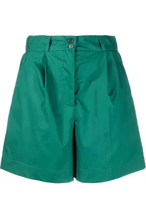 Woolrich Pleat-detail high-waisted shorts