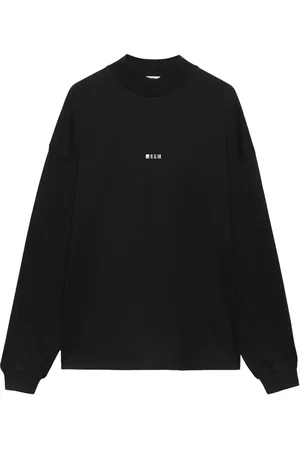 Msgm Slogan-print long-sleeve T-shirt