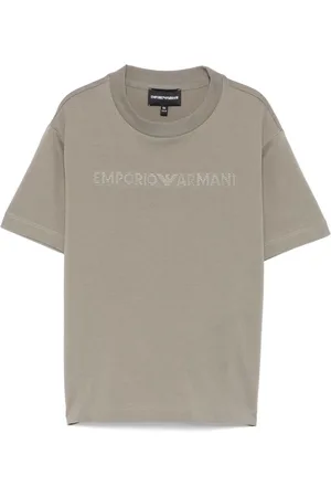 Emporio Armani Rubberised logo-print T-shirt