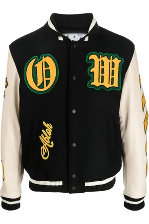 OFF-WHITE Logo-patch varsity jacket