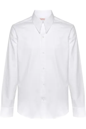 Fursac Straight-point collar cotton shirt