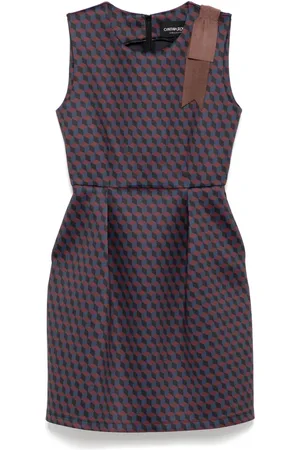 Cynthia Rowley Shoulder bow boned dress