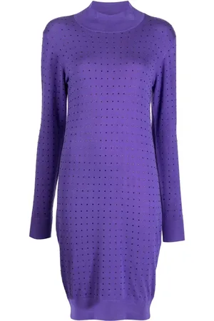 Karl Lagerfeld Rhinestone-embellished open back dress