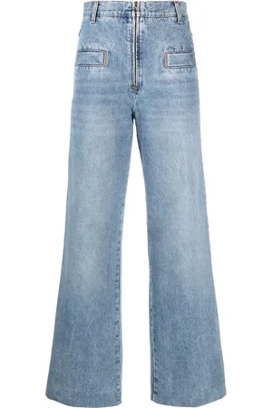 Sandro High-waisted wide-leg jeans