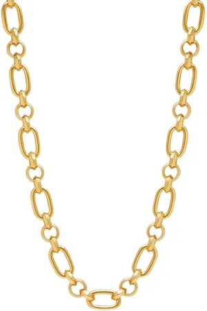 Nialaya Plated figaro-link chain