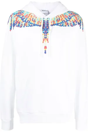 MARCELO BURLON Cotton drawstring hoodie