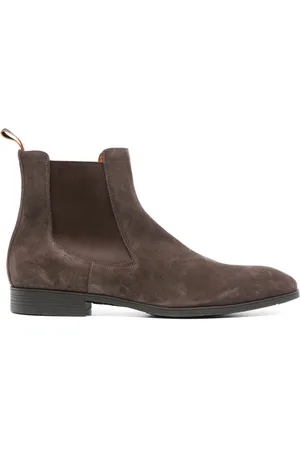 santoni Suede Chelsea boots