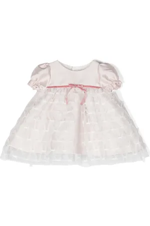 LA STUPENDERIA Bow-detail tulle-panel dress