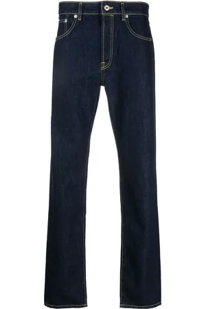 Kenzo Logo-patch straight-leg jeans