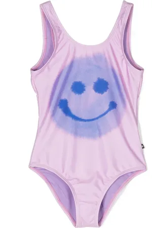 Molo Nika smiley-face print swimsuit