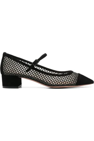 Aquazzura 35mm mesh-design pumps