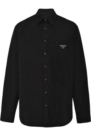 Prada Enamel triangle-logo shirt