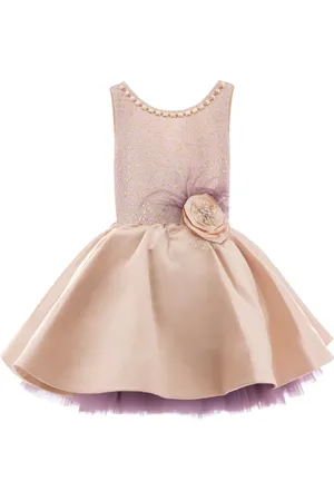 Tulleen Elva satin-finish dress
