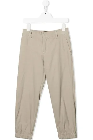 Emporio Armani Cuffed-leg chino trousers