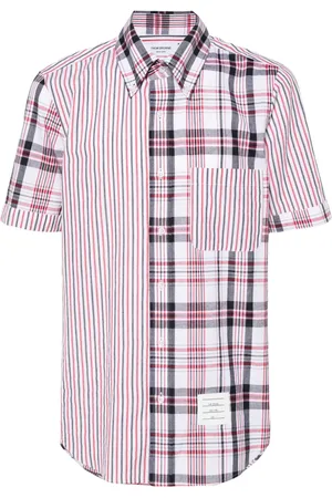 Thom Browne Mix-pattern cotton shirt
