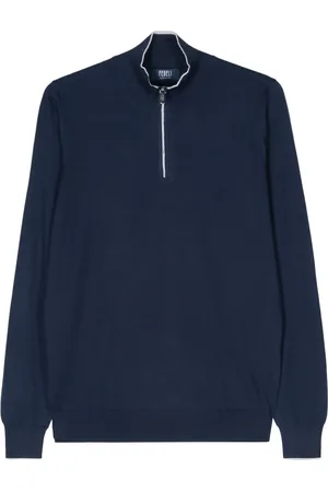 FEDELI Cashmere-silk blend fine-knit jumper