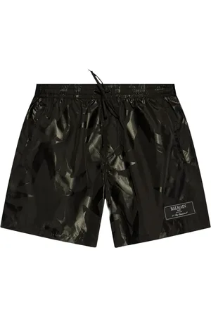Balmain Graphic-print swim shorts