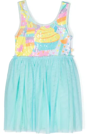 Billieblush Sequined sleeveless tulle dress