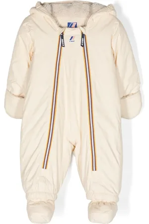 K-Way Striped zip-up snowsuit