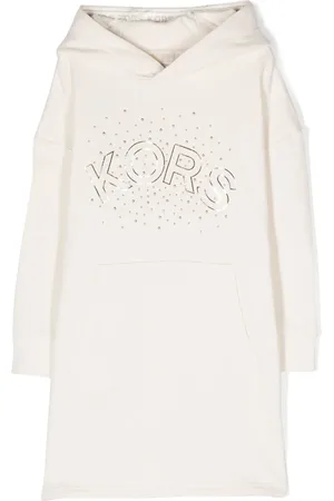 Michael Kors Logo-print stud-embellished hooded dress