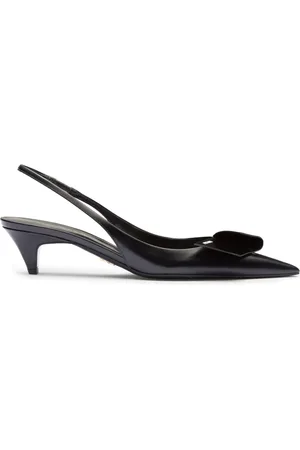 Prada 60mm fold-detail leather pumps