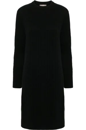 N.PEAL Bella cable-knit dress