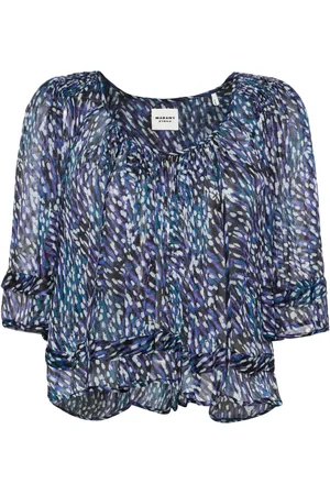 Isabel Marant Roxini abstract-print blouse