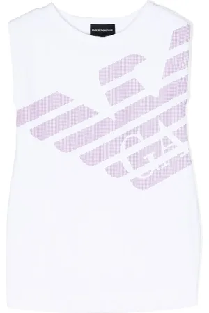 Emporio Armani Sleeveless graphic-print dress