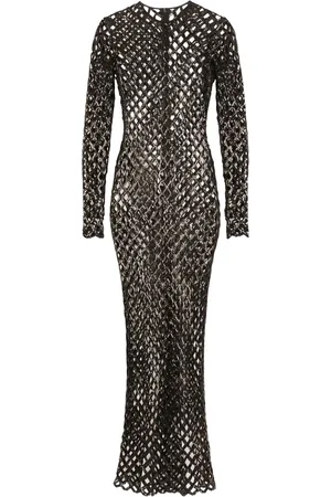 Dolce & Gabbana Sequinned mesh maxi dress