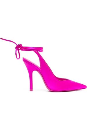 The Attico Venus 105mm satin slingback pumps