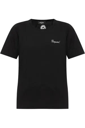 Dsquared2 Rhinestone-logo cotton T-shirt