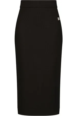 Dolce & Gabbana Milano-rib midi skirt