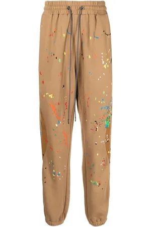 MOSTLY HEARD RARELY SEEN Warped paint-embroidered track pants