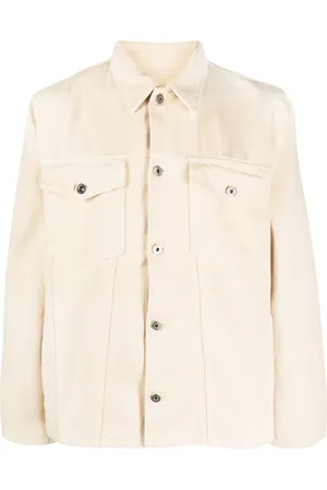 OFF-WHITE Embroidered-motif denim jacket
