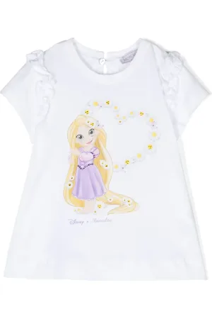 MONNALISA X Disney graphic-print cotton T-shirt