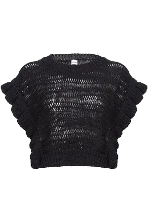 Pinko Open-knit crop top