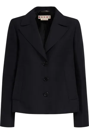 Marni Single-breasted cotton cropped blazer