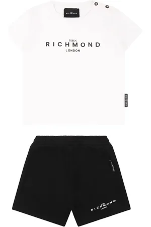 John Richmond Logo-printed T-shirt and shorts set
