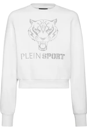 Philipp Plein Tiger-print cropped sweatshirt