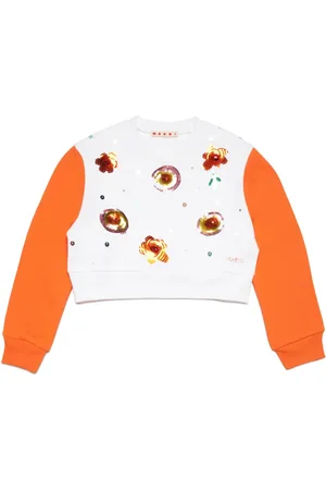 Marni Sequin-embellished cotton sweatshirt