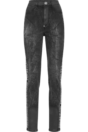 Philipp Plein Crystal-embellished skinny jeans