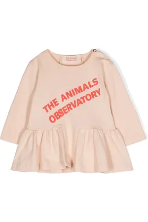 The Animals Observatory Wildebeest logo-print dress