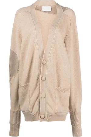RAMAEL Panelled-design cashmere-blend cardigan