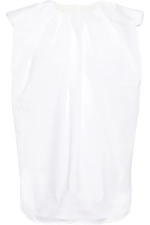 JNBY Frilled-neck cotton T-shirt