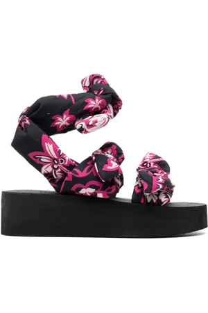 RED(V) 50mm platform sandals