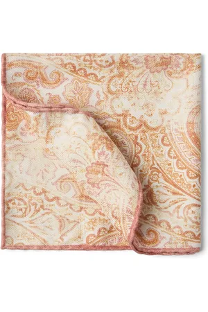Brunello Cucinelli Double-face silk pocket square