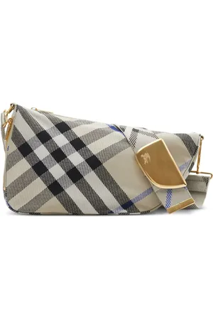 Burberry Medium Shield checkered shoulder bag